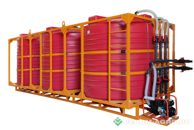 Транспортные кассеты - POLYTEAM Кассета с системой гидроперемешивания 18000 ( 3 Х 6000) PT-BA6000U-3-50GPSH в кузов 