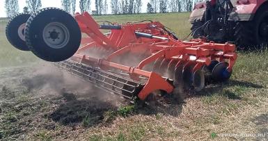 Бороны - БЕЛАГРОМАШ Борона дисковая складная  БДС-6х2П со сдвоенным катком