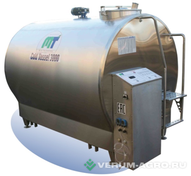 Холодильное и теплообменное оборудование - МОЛОЧНЫЕ ТЕХНОЛОГИИ Установка для охлаждения молока Cold Vessel 2500. C автоматической системой промывки