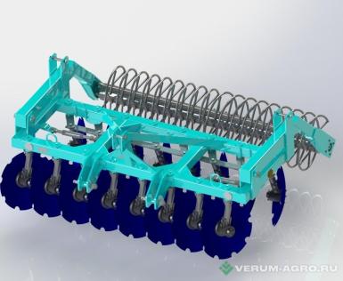 Бороны - ДОРМАШ БДМ 2,4х2Н (Сура- 2,4х2Н) навесная 