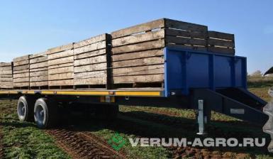 Прицепы для с/х техники - ТОНАР ПТ-7 прицеп тракторный платформа для перевозки 