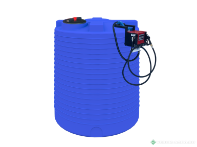 АЗС дизель-бензин - POLYTEAM Стационарная вертикальная мини-АЗС 10000л (220В) PT-V10000-DT-220V