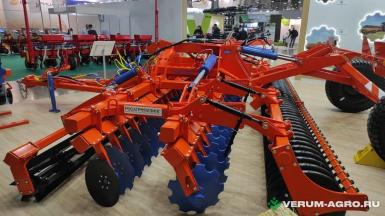 Бороны - БЕЛАГРОМАШ Борона дисковая складная  БДС-6х2П с резиновым катком