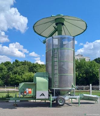 Зерносушильное оборудование - AGRONEZH М20 Мобильная зерносушилка Газ, Электропривод