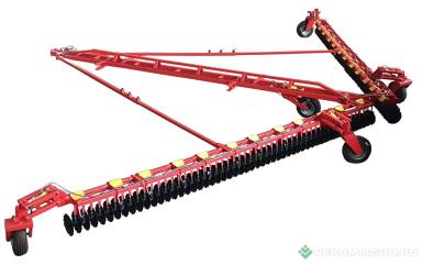 Бороны - БДТ-АГРО Борона батарейная дисковая ЛД-14 легкая однорядная ( Лущильник дисковый) прицепная складная ДЕМЕТРА®