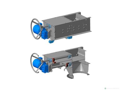 Зерносушильное оборудование - РЕМЛИТМАШ Задвижка винтовая с электроприводом ЗВЭ