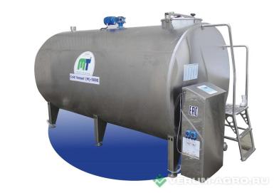Холодильное и теплообменное оборудование - МОЛОЧНЫЕ ТЕХНОЛОГИИ Установка для охлаждения молока Cold Vessel(M)6000 Безрамного типа с системой промывки автомат.