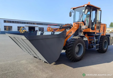 Фронтальные погрузчики - MASTER Колесный фронтальный погрузчик  WHL30 с гидр.БС, зерновым ковшом 2,5м3, стрела 4,2м