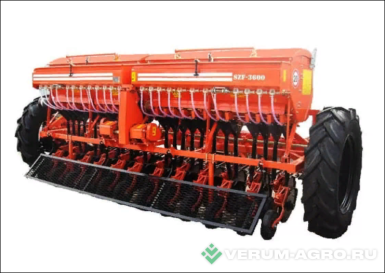 Сеялки - АГРО ГРУПП ВЕСТ СЗВ 3.600-Травяная приставка,прикатывающее колесо  Редуктор нового образца ,бункер-1т.+травяные 90кг