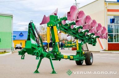 Плуги и глубокорыхлители - МРЗ плуг полунавесной оборотный ППО-6-35/50-01,  (4+1+1) со сплошным винтовым отвалом