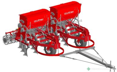 Сеялки - СИБЗАВОДАГРО КСЗУ 2,1БРх2 