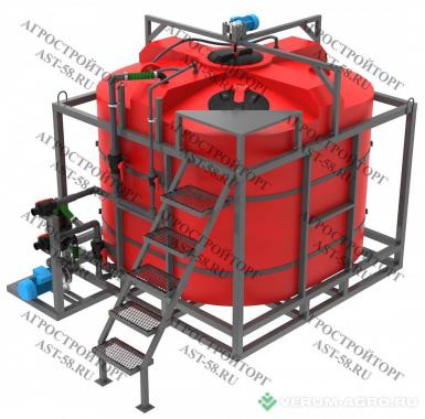 Прочее - АГРОСТРОЙТОРГ Модуль растворного узла РУ-Р-1-Эл Стационарный смешивающий растворный узел ЖКУ