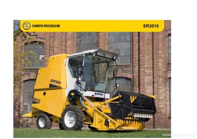 Зерноуборочные комбайны - SAMPO ROSENLEW SR 2010