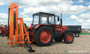 Дополнительное оборудование - АГРОПРОМСЕЛЬМАШ Кран манипулятор МТ-2Т на заднюю навеску трактора