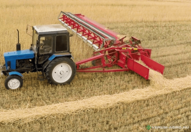 Жатки и оборудование для комбайнов - ДОН МАР Жатка прицепная 9 М для укладки двойного валка