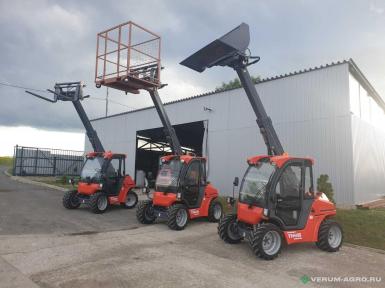 Телескопические погрузчики - QUADTRAC TH415