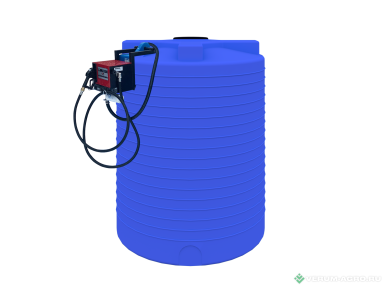 АЗС дизель-бензин - POLYTEAM Стационарная вертикальная мини-АЗС 8000л (220В) PT-V8000-DT-220V