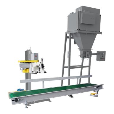 Упаковочное и фасовочное оборудование - ДОН Линия фасовки и зашивки мешков №32 (Дозатор ДОН (ОМ) с промежуточным бункером/ Зашивка GK 35-6A)