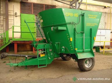 Кормораздатчики-смесители - БОБРУЙСКАГРОМАШ Кормораздатчик  СРВ-8Б с выгрузными окнами