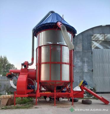 Зерносушильное оборудование - АТМ -20 дизель, 1,5 мм перфорация, аспирация, крыша