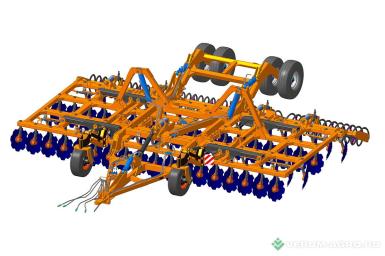 Бороны - БЕЛАГРОМАШ Борона дисковая  БДМ-7х4-0,9