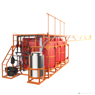 Прочее - POLYTEAM Мобильный растворный узел (МРУ) 10000л PT-RU5000-2-76