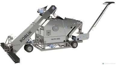 Зерноочистительное оборудование - KOBLiK Мобильный зерноочистительный комплекс ALFA MGC 150