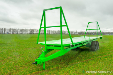 Прицепы для с/х техники - Г и С Тележка сельскохозяйственная для перевозки рулонов ТПР-10