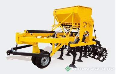 Сеялки - ОМ-СЕЛЬМАШ Сеялка Омичка Сдвоенные колеса, большой бункер, ходовая рамка