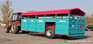Прицепы для с/х техники - СПЕЦАВТОТЕХНИКА Полуприцеп для перевозки скота ТПС-6