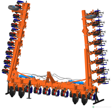 Культиваторы - БЕЛАГРОМАШ Культиватор междурядной обработки КМО-9 (25-секций) междурядье 450мм