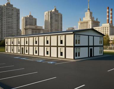 Быстровозводимые конструкции - КОНВЕЙТ Модульное офисное здание КОНВЕЙТ 2H-SE(В)-7 (984 м2) 2-х этажное