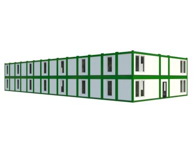 Быстровозводимые конструкции - КОНВЕЙТ Модульное офисное здание КОНВЕЙТ 2H-SE(В)-7 (984 м2) 2-х этажное