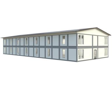 Быстровозводимые конструкции - КОНВЕЙТ Модульное офисное здание КОНВЕЙТ 2H-SE(В)-7 (984 м2) 2-х этажное