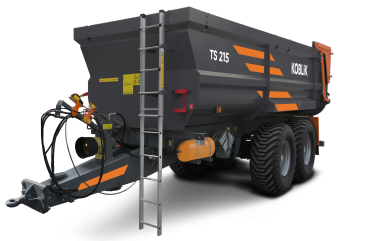 Прицепы для с/х техники - KOBLiK Полуприцеп самосвальный ковшовый тракторный TS 215 с задней поворотной самоподруливающей осью