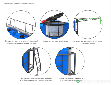 Прочее - АГРОСТРОЙТОРГ Растворный узел 11000 литров с пластиковым миксером мобильный 