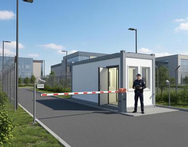 Быстровозводимые конструкции - КОНВЕЙТ Проект КПП 1L-SE(B)-MD-6 (15\12,4 м2)