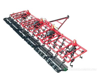 Культиваторы - БДТ-АГРО Культиваторы предпосевные легкие КСУ 12 метров  Одинарный планчатый каток и один ряд борон .