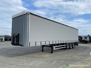 Полуприцепы - ИНТЕРПРИЦЕП 853330 ПОЛУПРИЦЕП ШТОРНЫЙ 16.5 М. ОСИ SAF