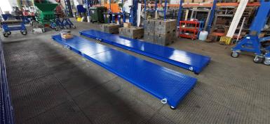 Автомобильные весы - ВАЛ Весы автомобильные ВАЛ-М 40-8,0 (до 40 тонн; платф. 8,0 х 0,8м х 2 шт), секционные (сборные)