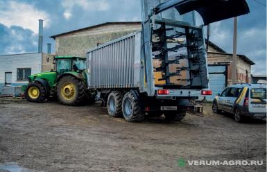 Прицепы для с/х техники - ЧКЗ-АГРО ПТВ-256, Полуприцеп с передвижной стеной  
