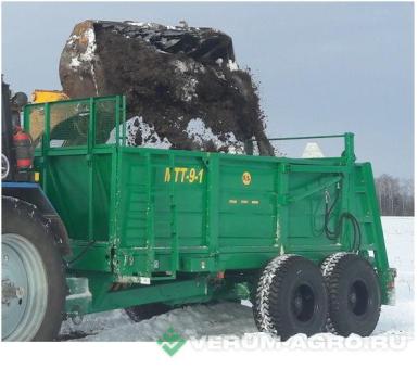 Разбрасыватели удобрений - БОБРУЙСКАГРОМАШ машина для внесения твердых органических удобрений МТТ-9-1