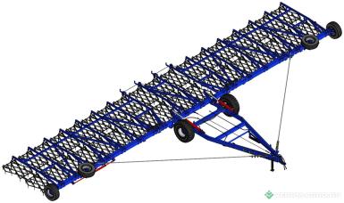 Бороны - СИБЗАВОДАГРО Борона зубовая  тяжелая БЗСГ-18-2-01 Борона зубовая секционная гидрофицированная тяжелая БЗСГ-18-2-01