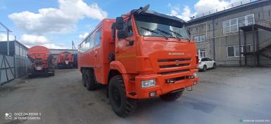 Специальные автомобили - КАМАЗ 5350, вездеход 6х6, вахтовый автобус 28+2, шины 425/85/R21