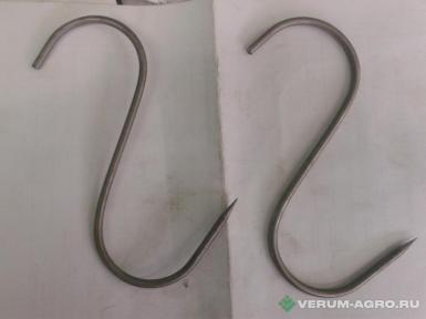 Оборудование для мясопереработки - ПОЛИПРОМ КРЮК S ОБРАЗНЫЙ D=4 L=150 