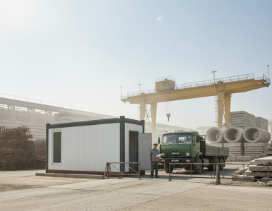 Быстровозводимые конструкции - КОНВЕЙТ Пост охраны 1L-SE(В)-1 MD6 (14,6 м2), (Базовый комплект)