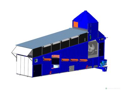 Зерносушильное оборудование - РЕМЛИТМАШ Зерносушилка СУ-15 РЛМ с газовой горелкой
