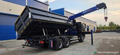 Специальные автомобили - FAW CA3250 6х4 Самосвал с КМУ DongYang 2036 3390C1