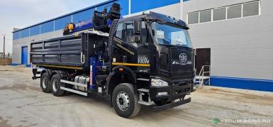 Специальные автомобили - FAW CA3250 6х4 Самосвал с КМУ DongYang 2036 3390C1
