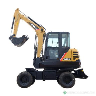 Экскаваторы - SANY SY65W Колесный экскаватор